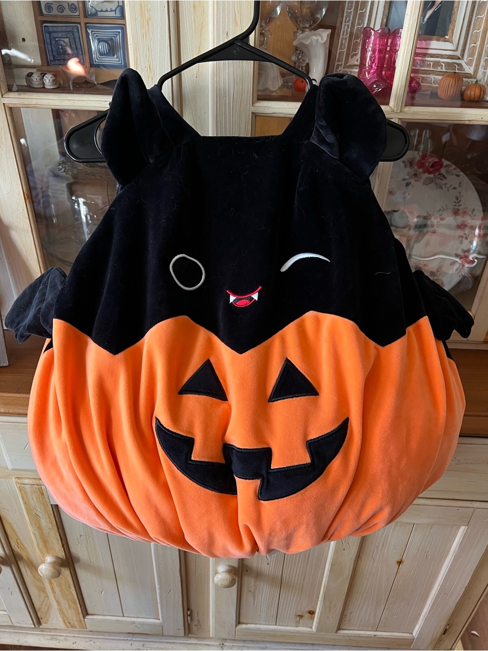 Squishmallow Emily Plush Character Bat Pumpkin Halloween kids Costume